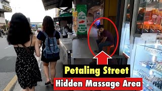 Walking Around Petaling Street Hidden Massage Area nightlife petalingstreet kualalumpur [upl. by Navaj236]