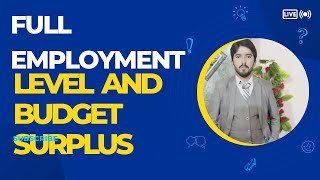 Full employment budget surplus macroeconomics [upl. by Halda]