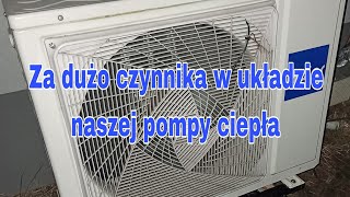 Pompa ciepła z klimatyzatora❄ za dużo czynnika w układzie [upl. by Franzen980]