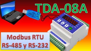 Modbus RTU indicador de peso computadora Modbus Poll [upl. by Camila181]