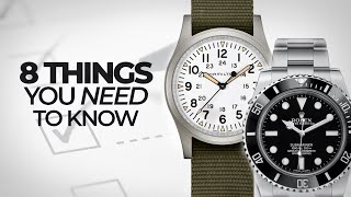 8 Things You NEED to Know About Watches  A Crash Course to Watches [upl. by Steffi]