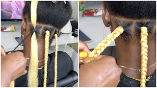 Can’t grip and tuck box braids trying Tiktok tucking for box braids with color no rubber bands [upl. by Gerhard802]