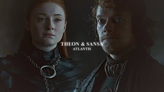 theon amp sansa atlantis [upl. by Ennahteb]