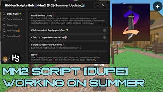 Mm2 Dupe script pastebin SummerUpdate⛱️ Dupe Knives And Guns❗ Latest 2024 🔥 HiddenScripts30🏄 [upl. by Spada]