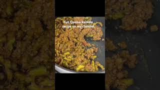 Qeema kareela recipe  restaurant style dish qeema recipes qeemakarely [upl. by Catha821]