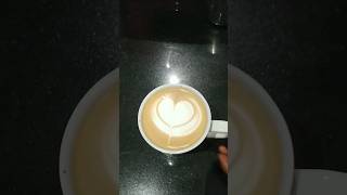 Beautiful 2 layer heart latte art coffee shorts [upl. by Iew]