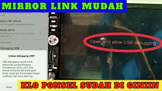 biar bisa MIRROR LINK di head unit mobil  Cara mengaktifkan USB DEBUGGING xiaomi amp hp lainnya [upl. by Anairda920]