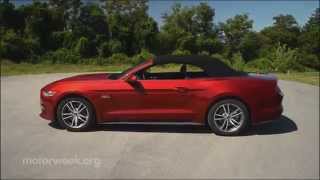 MotorWeek  Road Test 2015 Ford Mustang GT Convertible [upl. by Anirehc]