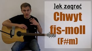 Jak zagrać Chwyt Gitarowy fismoll Akord Fm na gitarze  JakZagracpl [upl. by Stranger]