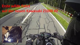 Erste Fahrt mit meiner Kawasaki Z1000 2016  Z1000 MotoVlog 2 Deutsch [upl. by Robinett28]