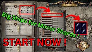 325 How to setup Big shipments for Mirror shards farming on POE  Best way [upl. by Ayarahs]