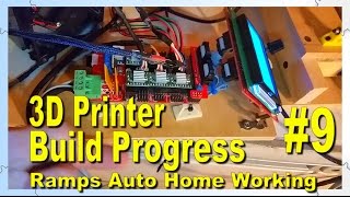 3D Printer Progress 9  Auto Home Working [upl. by Airbma]