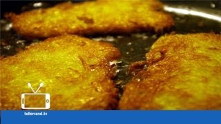 Kartoffelpuffer ReibekuchenGemüsepufferReibedatschi Veganes Rezept selbst gemacht [upl. by Ordnazil116]