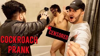 COCKROACH in shower PRANK THIS IS HILARIOUS [upl. by Suzann]