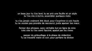 New texte rap n 15 de juillet quot Ecrire pour vivre quot avec instrumental beat [upl. by Ahseiym]