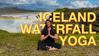 Iceland Waterfall Yoga [upl. by Kynthia302]