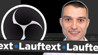 OBS Studio Text Bewegung animieren Lauftext Credits erstellen [upl. by Irod979]