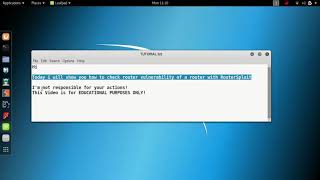 Kali Linux  RouterSploit Tutorial [upl. by Corena190]