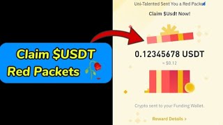 USDT RED Crypto Packets Binance Cryptocurrency red packet code today  2 September 2024 [upl. by Akinhoj652]