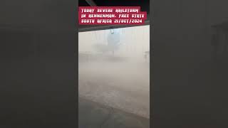 Today Heavy Rain And Several Hailstorm In Hennenman Free State South Africa 21 October southafrica [upl. by Ruggiero]