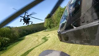 US Powerful Attack Helicopters Flying Extremely Low To Avoid Enemy Radar [upl. by Netty]