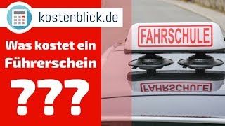 Führerschein  Kosten  Preise einfach erklärt in nur 60 Sekunden [upl. by Bicknell235]