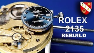 Rolex 2135 Reassembly  Lady Datejust 26mm [upl. by Ahtenek822]