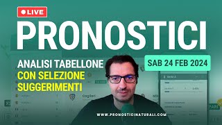 🔴 LIVE Pronostici Naturali ⚽ Betting Calcio Suggerimenti Domani Sabato 24 Febbraio 2023 [upl. by Atoel]