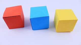 Comment faire un cube sans coutures à partir de papier [upl. by Tanah]