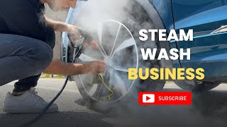 Steam Car Wash Business  Tiguan R Steam Cleaning Auto Detailing [upl. by Kong]