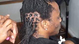 Learn How To • Interlock Dreadlocks Using A Crochet Needle • Loc Maintenance Tutorial [upl. by Elie927]