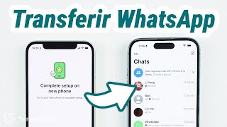 Cómo transferir WhatsApp de un iPhone antiguo a un iPhone nuevo  NUEVO método oficial 2024 [upl. by Eycal]