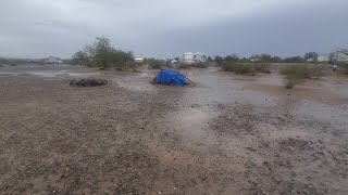 Rainy day in Quartzsite Arizona [upl. by Lauralee540]