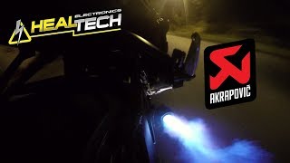 Suzuki GsXR 600 with quickshifer and Akrapovic shorty slipon exhaust sound and flames [upl. by Hillary]