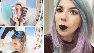 Como Fazer Cabelo Azul e Violeta Pastel PRODUTOS NACIONAIS [upl. by Moran749]