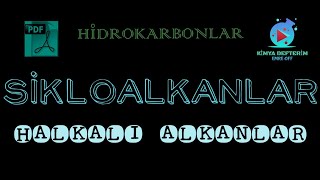 Siklo AlkanlarHalkalı AlkanlarBildiğimiz halka değilSiklo Alkanların Adlandırılması [upl. by Leiria]