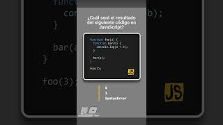 JavaScript  Reto 20 🔥 ¿Qué imprimirá este código JavaScript en la consola [upl. by Odradlig571]