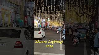 Mysore Dasara Lightings 2024 [upl. by Akerdnahs]