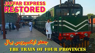 Jaffar express restored The train of four provinces  railfaning vlog [upl. by Ashlee92]