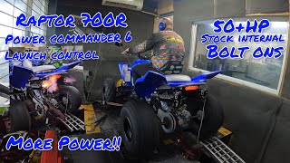 Dia de Dyno Yamaha Raptor 700R como instalar power commander [upl. by Marten856]