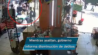 Captan asalto en calles del Centro Histórico [upl. by Euqinamod]