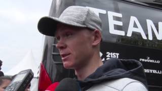 Christopher Froome  post race interview  5th stage  Tour de Romandie 2017 [upl. by Atsed]