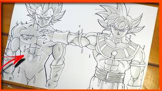 Today how to draw Goku Hakaishin and vegeta Ego 💯 [upl. by Aiehtela]