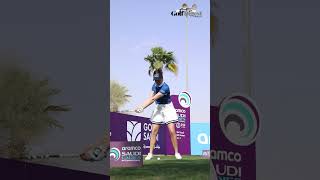 Georgia Hall at 2024 Aramco Saudi Ladies International golfdigestme golf golfswing aramco [upl. by Bej]