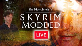 SKYRIM WITH 1000 MODS  Perfectly Balanced Hardcore Skyrim Challenge live [upl. by Borchers]