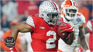 JK Dobbins breaks Buckeyes singleseason rushing record vs Clemson  College Football Highlights [upl. by Nyleve]