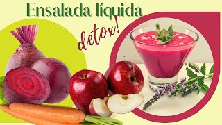 Ensalada LIQUIDA DETOX✅ Saludable✅ Fácil ✅ Rápida [upl. by Oidale]