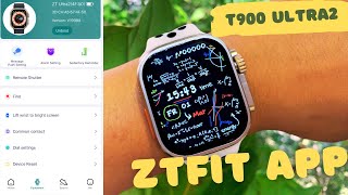 Connecting your Smart Watch T900 Ultra with the ZTfit app [upl. by Nirag353]