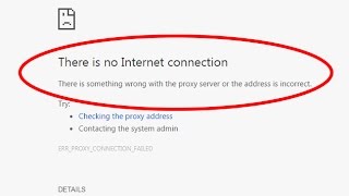 How To Fix There is no internet connectionERRPROXYCONNECTIONFAILED in Google chrome [upl. by Anelrats]