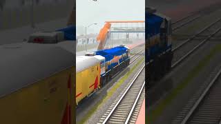 Siddhaganga SF Express Skipping Gudgeri Railway Station In Heavy Rain rain shortvideo shorts [upl. by Atteuqahc]